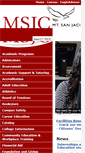 Mobile Screenshot of msjc.edu