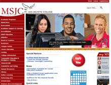 Tablet Screenshot of msjc.edu