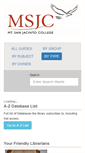 Mobile Screenshot of libguides.msjc.edu