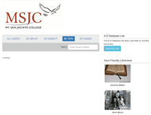 Tablet Screenshot of libguides.msjc.edu
